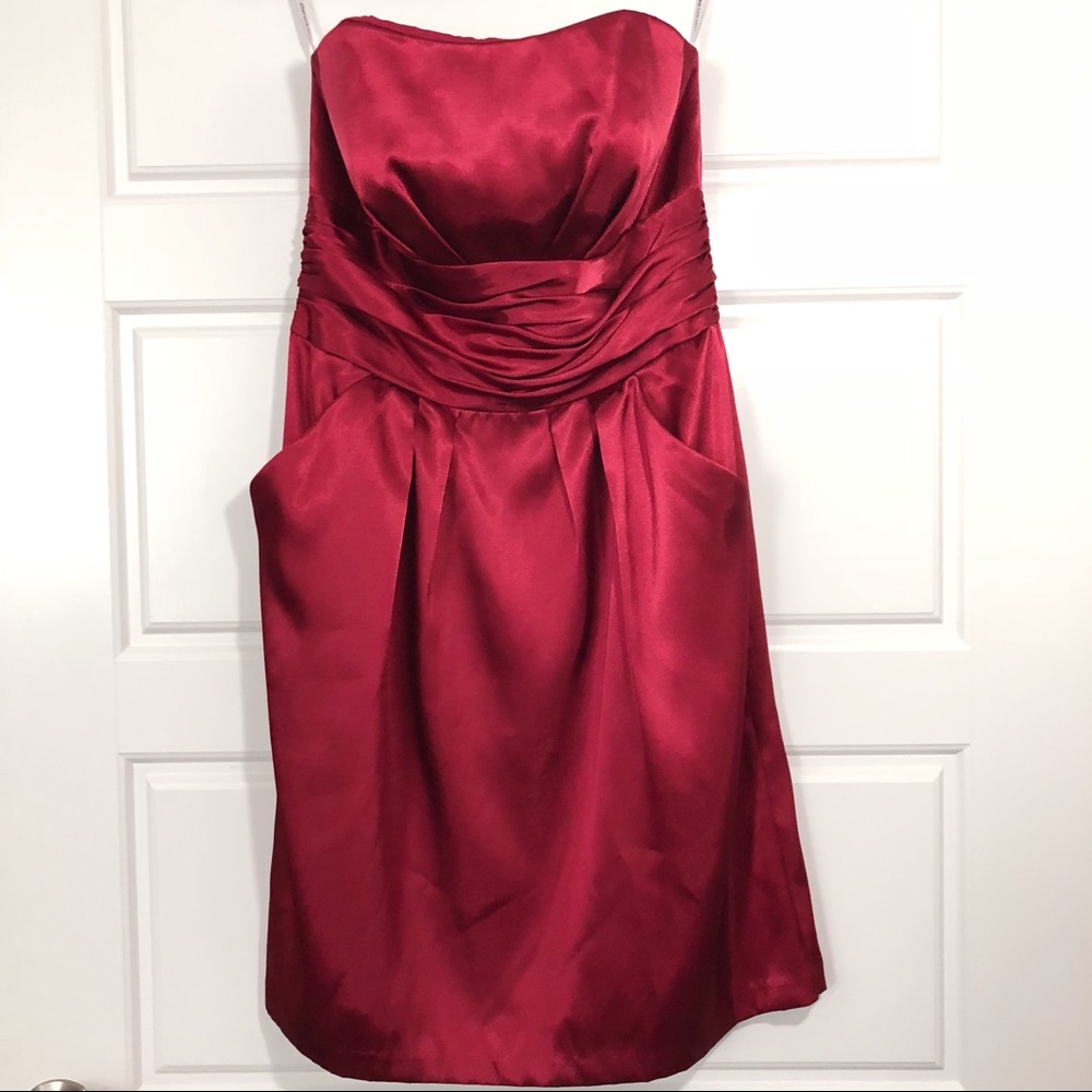 David’s Bridal Strapless Dress